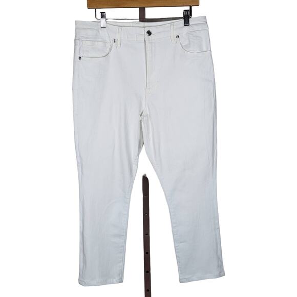 Good American Skinny Ankle Jeans White 15 - Picture 2 of 12